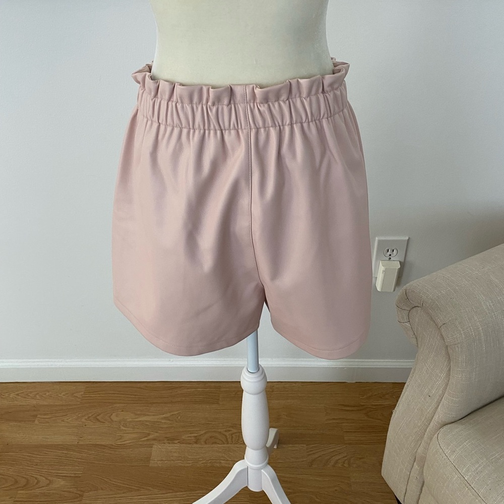 STEVE MADE WOMEN’S FAUX LEATHER VEST AND SHORT PANTS SIZE M COLOR SEPIA ROSE - Picture 5 of 16